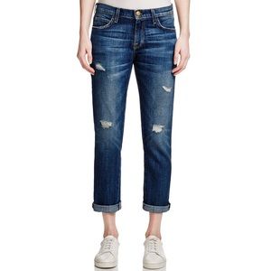 Current Elliott The Fling LOVED Distressed Blue Jeans Size 25
